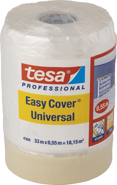 Tesa Easy Cover Universal Afdækningsfilm med Tape 33 m x 550 mm