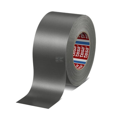 Tesa Lærredstape Standard PE-coated, Grå, 75 m x 50 mm