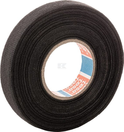 Tesa TesaBAND® PET fleece tape, sort, 15 m x 15 mm