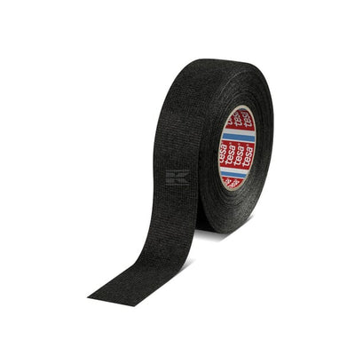 Tesa TesaBAND® PET fleecetape, sort, 50 m x 50 mm