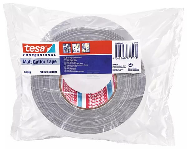 Tesa Lærredstape Mat Grå 50 mm x 50 m