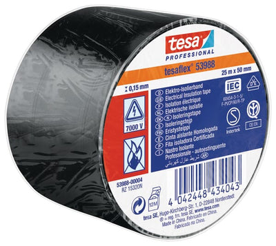 Tesa Isoleringstape, sort, 25m x 50mm TesaFLEX®