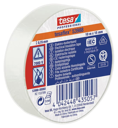 Tesa Isoleringstape Hvid 10m x 15mm TesaFLEX®