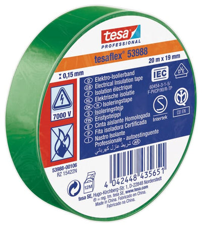 Tesa Isoleringstape, Grøn, 20m x 19mm
