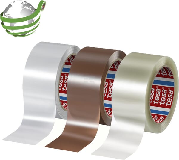 Tesa Støjsvag Pakketape 90% PCR PET Transparent