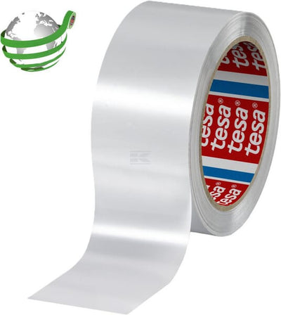 Tesa Støjsvag Pakketape 90% PCR PET Hvid 100m x 50mm
