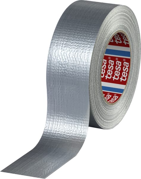Tesa Kraftig PCR-lærredstape 50m x 50mm sølv