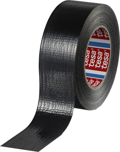 Tesa Kraftig PCR-lærredstape 50m x 50mm sort