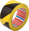 Tesa Advarselstape til Gulvmarkering, Sort/Gul, 33 m x 50 mm