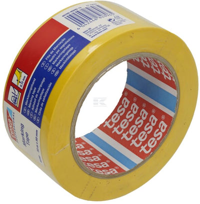 Tesa Advarselstape Gulvmarkering Gul 33 m x 50 mm