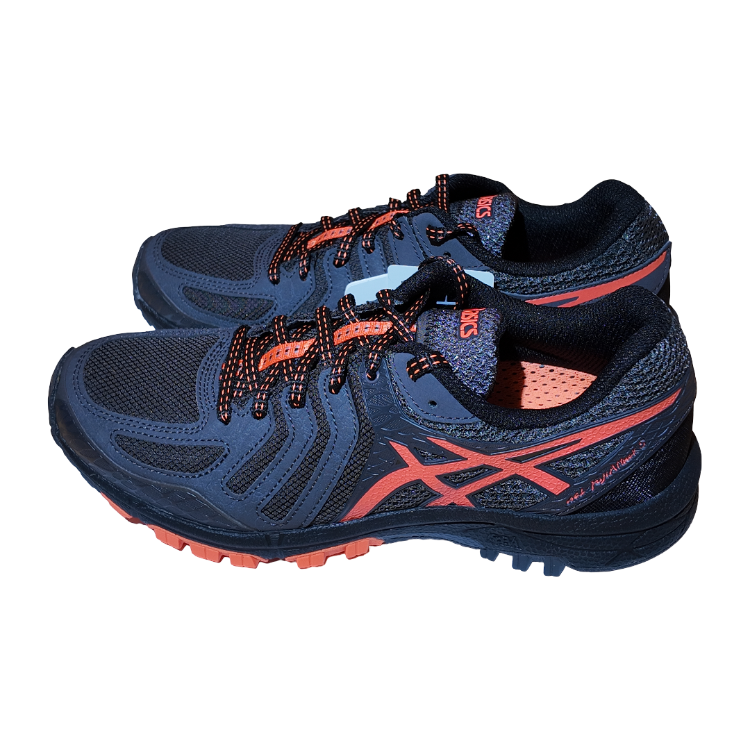 ASICS Løbesko GEL-FujiATTACK 5 - Sort/Varm Orange