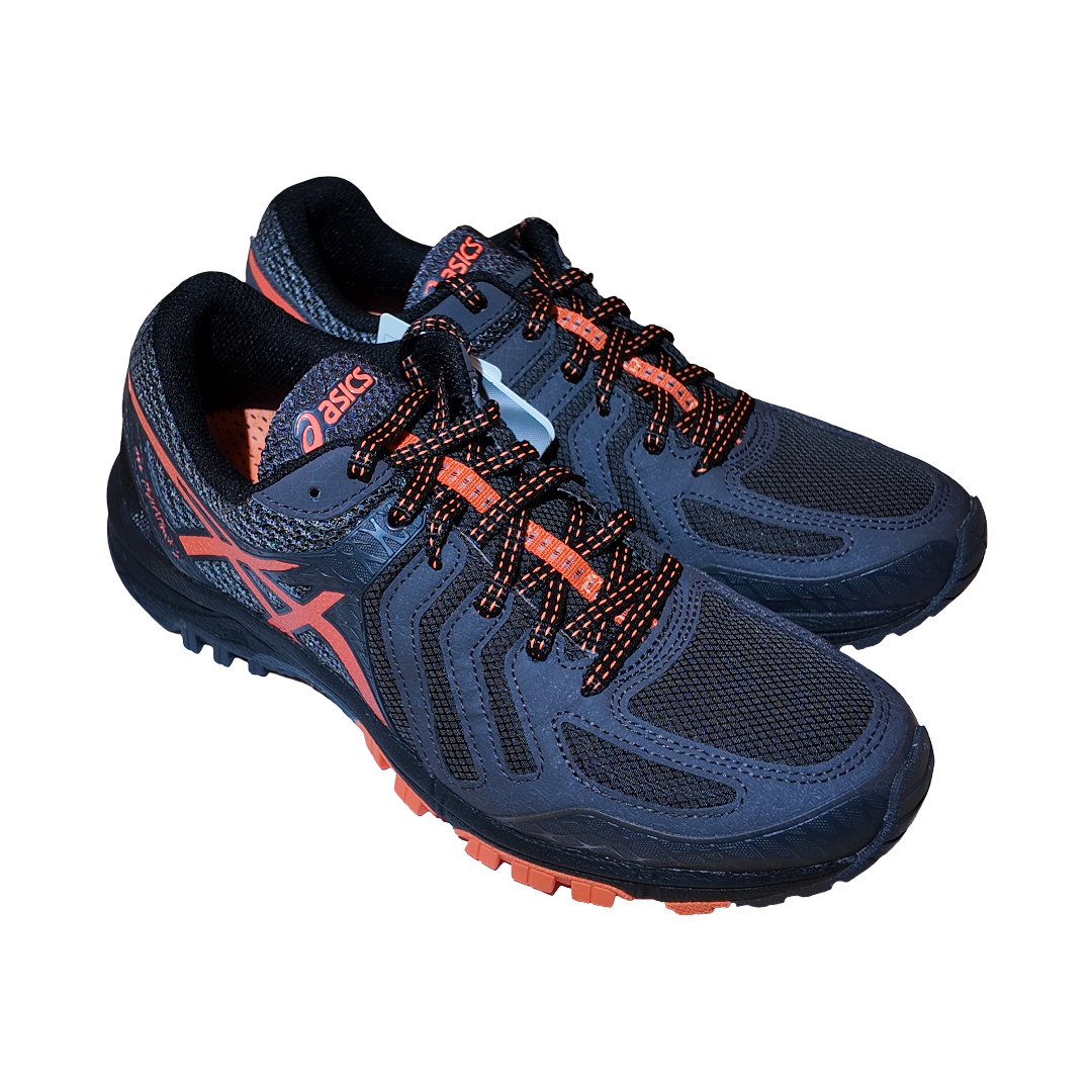 ASICS Løbesko GEL-FujiATTACK 5 - Sort/Varm Orange