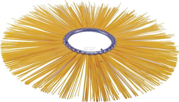 Poly børste 685 x 180 mm, gul Ø 2,2 mm