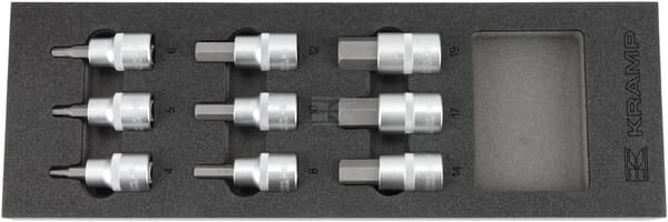 Facom Toppesæt Sekskant 1/2" – 9 dele