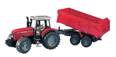 Bruder MF 7480 Traktor med Anhænger Legetøj