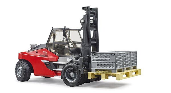 Bruder Linde HT160 Gaffeltruck med Palle og Pallebure