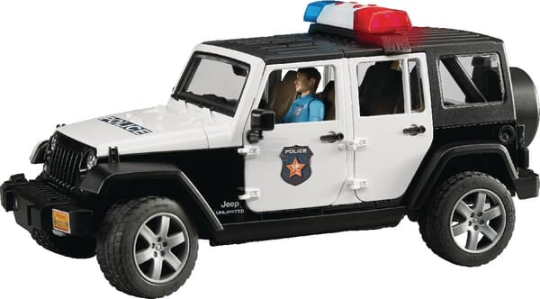 Bruder Jeep Wrangler Rubicon Politi med politimand