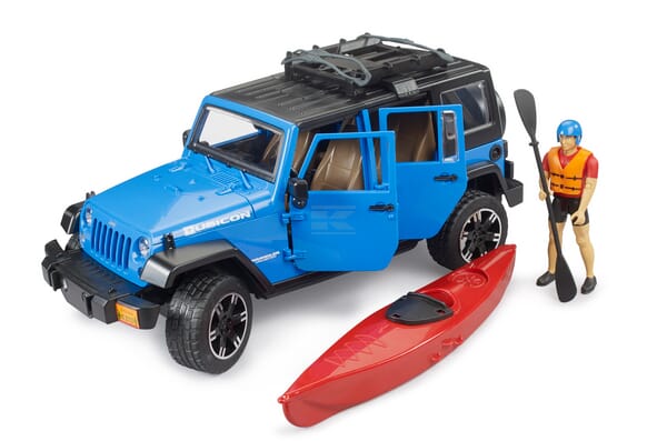 Bruder Jeep Wrangler Rubicon Unlimited med Kajak