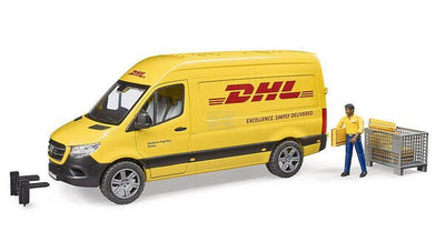 Bruder MB Sprinter DHL varevogn med førerfigur