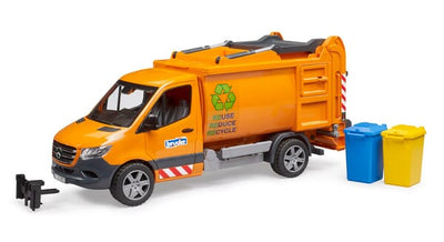 Bruder MB Sprinter Skraldebil med affaldsbeholdere