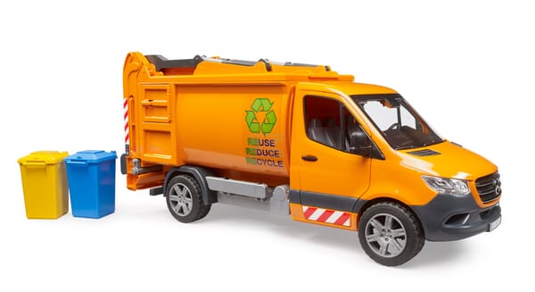 Bruder MB Sprinter Skraldebil med affaldsbeholdere