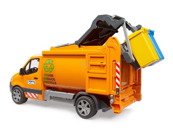 Bruder MB Sprinter Skraldebil med affaldsbeholdere