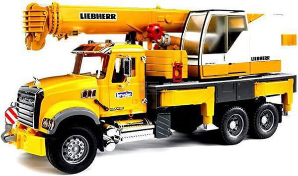Bruder MACK Granite Liebherr Kranbil – Legetøjskran
