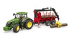 Bruder John Deere 7R 350 Traktor med Træanhænger