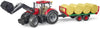 Bruder Case IH Optum 300 CVX Traktor med frontlæsser og trailer