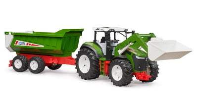 Bruder Roadmax Traktor med Frontlæsser og Anhænger
