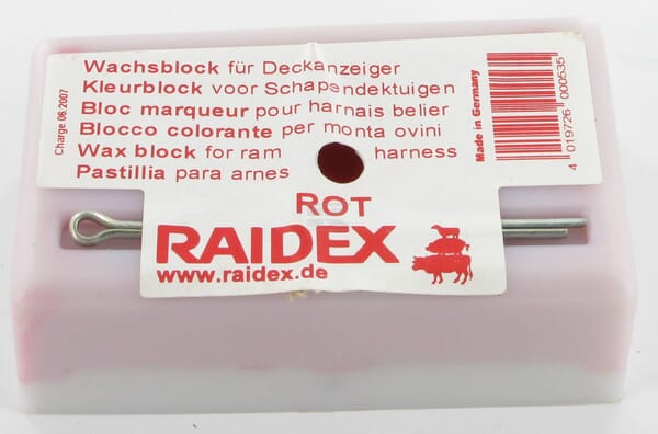 Rødt kridt til kontrolsele