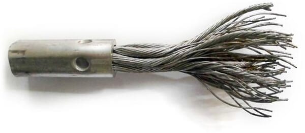 Ukrudtsbørste Tuft 160x16mm med snoet tråd