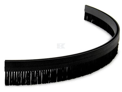 Fleksibel Børsteliste BlackProtect Kort Nylon 0,5 mm