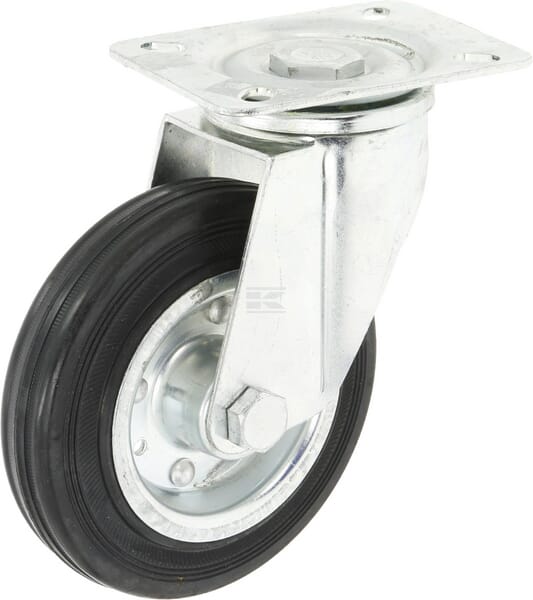 Tente Drejeligt Møbelhjul Gummi Ø140 mm, 140 kg