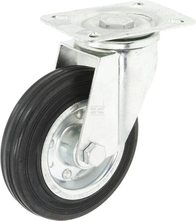 Tente Drejeligt Møbelhjul Gummi Ø140 mm, 140 kg