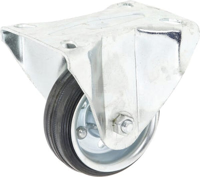 Tente Møbelhjul Fast, Gummihjul Ø80x30 mm