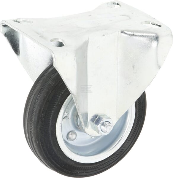 Tente Fast Møbelhjul, Gummi, Ø100 mm, 90 kg Belastning