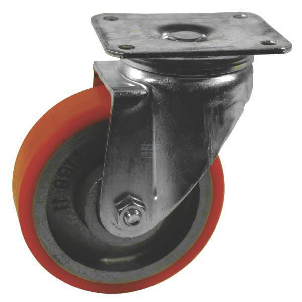 Tente Drejeligt Møbelhjul, Ø125 mm Polyuretan, 250 kg