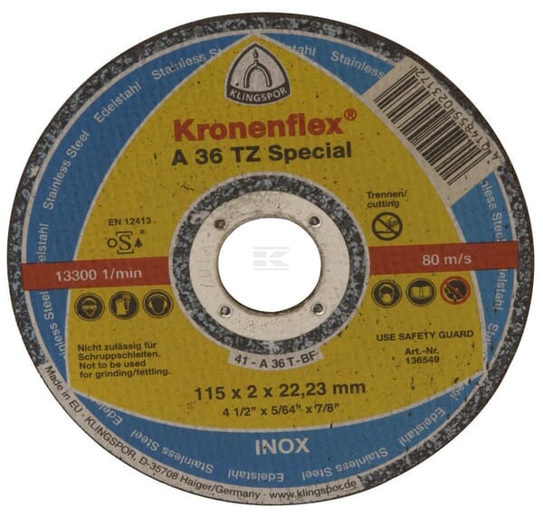 Klingspor Skæreskive Kronenflex A36TZ 115x2,0x22mm