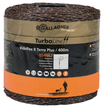 Gallagher Vidoflex 9 TurboLine Plus Terra Polywire 400 m