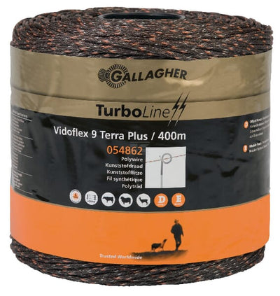 Gallagher Vidoflex 9 TurboLine Plus Terra Polywire 400 m
