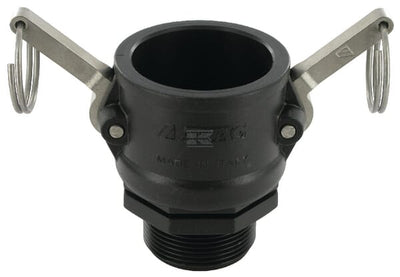 Camlock Type B 1-1/2" udvendigt gevind polypropylen