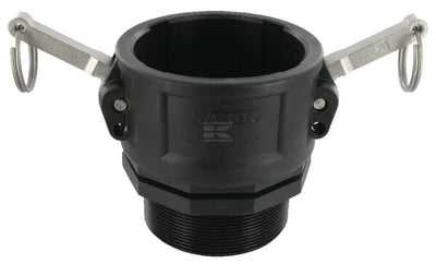 Camlock type B 3" udvendigt gevind polypropylen