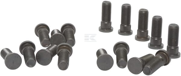 Navbolte 16 stk. M18 x 1,5 x 54 roulering under hoved