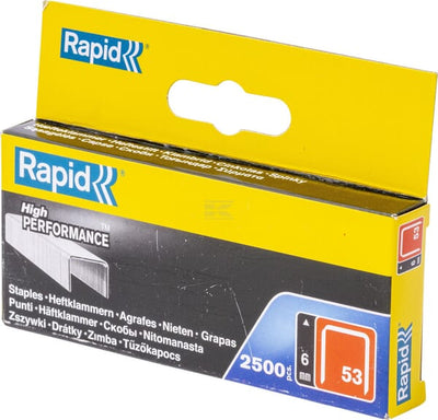 Scangrip Hæfteklamme Rapid type 53, 6 mm stål, 2500 stk.