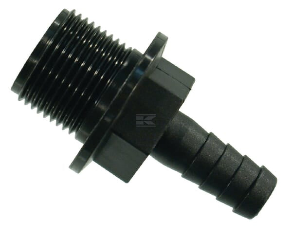 Slangestuds lige med 3/4" udvendig gevind til 13 mm slange