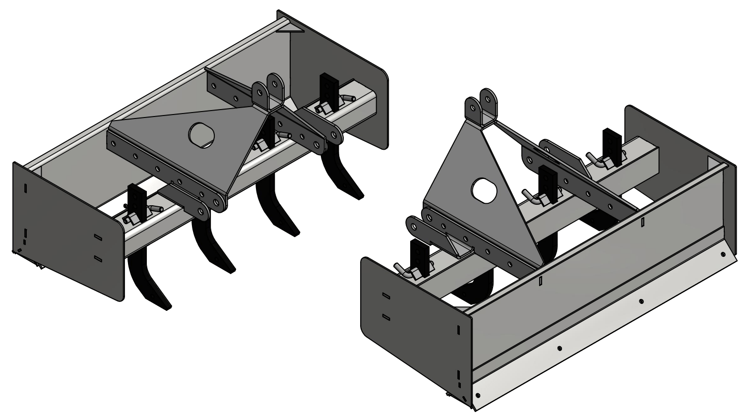 Afretterbox / skrabeblad til minitraktorer 120cm fra AV - Larsen - AV - Larsen