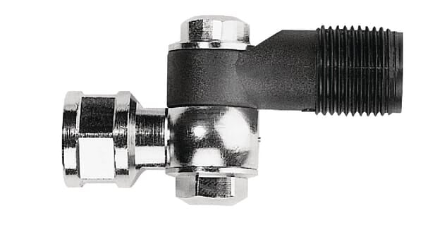 Svirvelled 1/4" IT - 3/8" ET