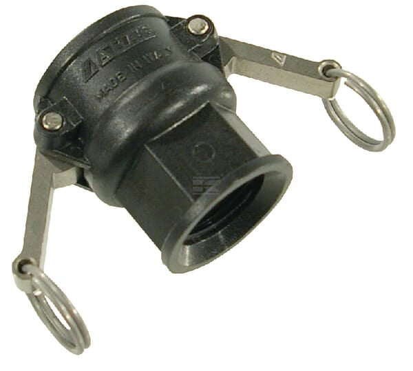 Camlock type D 3/4" indvendigt gevind polypropylen