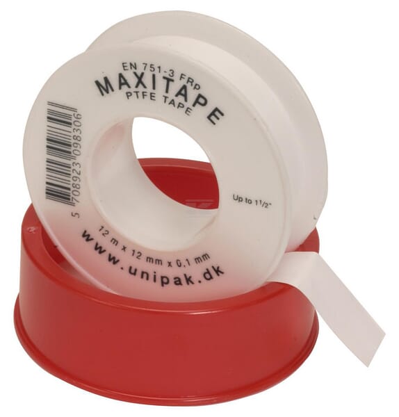 Unipak Maxitape Gevindtætningstape 12m x 12mm
